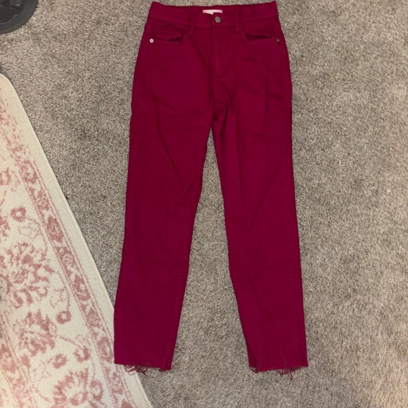 Altar'd State High Rise Jeans - pinkish Red - Picture 1 of 3